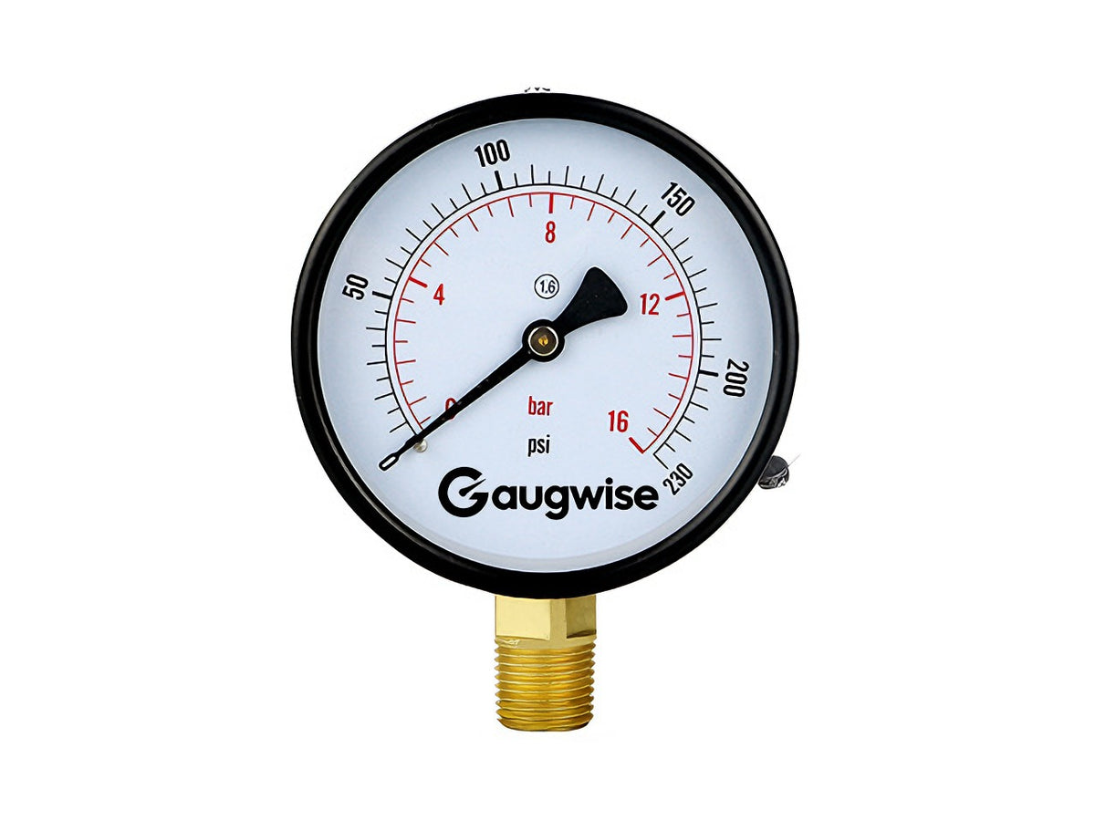 Gaugwise Y100 100mm 0-1MPa General Purpose Pressure Gauge