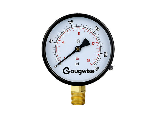 Gaugwise Y100 100mm 0-1MPa General Purpose Pressure Gauge