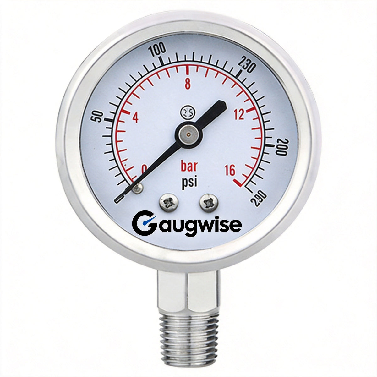 Gaugwise Y100BF 100mm Corrosion-Resistant Stainless Radial Pressure Gauge