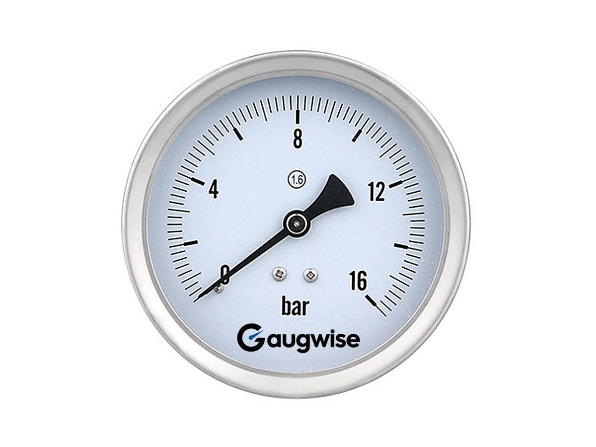 Gaugwise Y100ZBF 100mm Stainless Back Flange Pressure Gauge