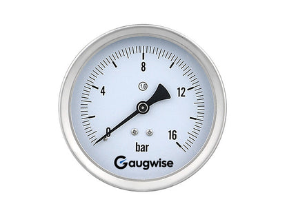 Gaugwise Y100ZBF 100mm Stainless Back Flange Pressure Gauge