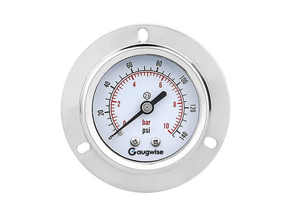 Gaugwise YN60ZT 60mm Oil-Filled Shock-Resistant Pressure Gauge