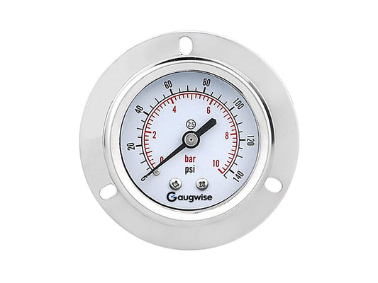 Gaugwise YN60ZT 60mm Oil-Filled Shock-Resistant Pressure Gauge
